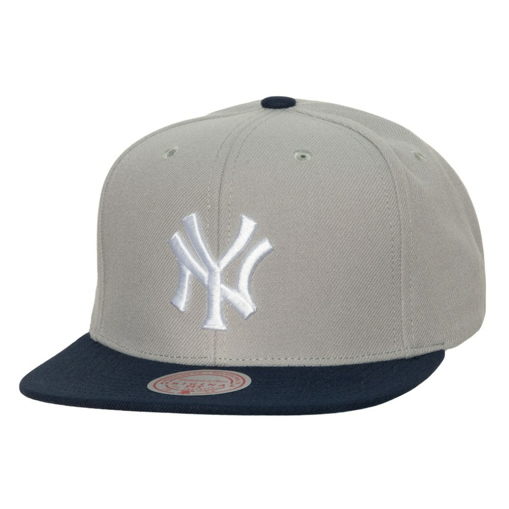 New York Yankees Mitchell & Ness Cooperstown Collection Away Snapback Hat - Gray Hats