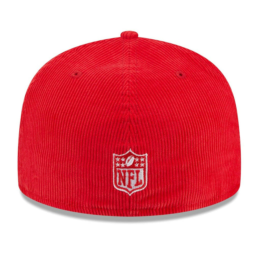 Kansas City Chiefs New Era Throwback Cord 59FIFTY Fitted Hat Red