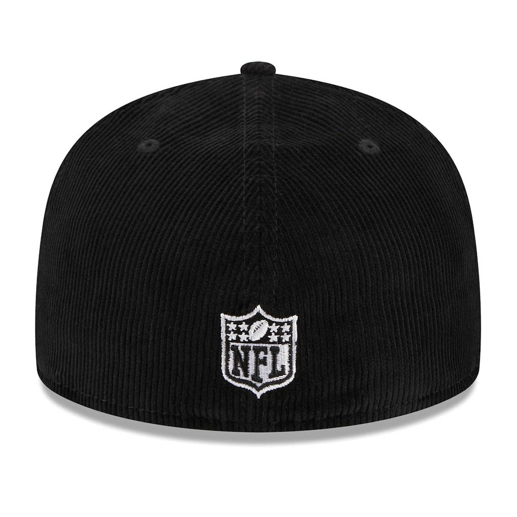 Pittsburgh Steelers New Era Throwback Cord 59FIFTY Fitted Hat Black