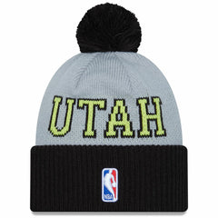Utah Jazz Tip-Off Two-Tone Cuffed Knit Hat with Pom Black/Gray