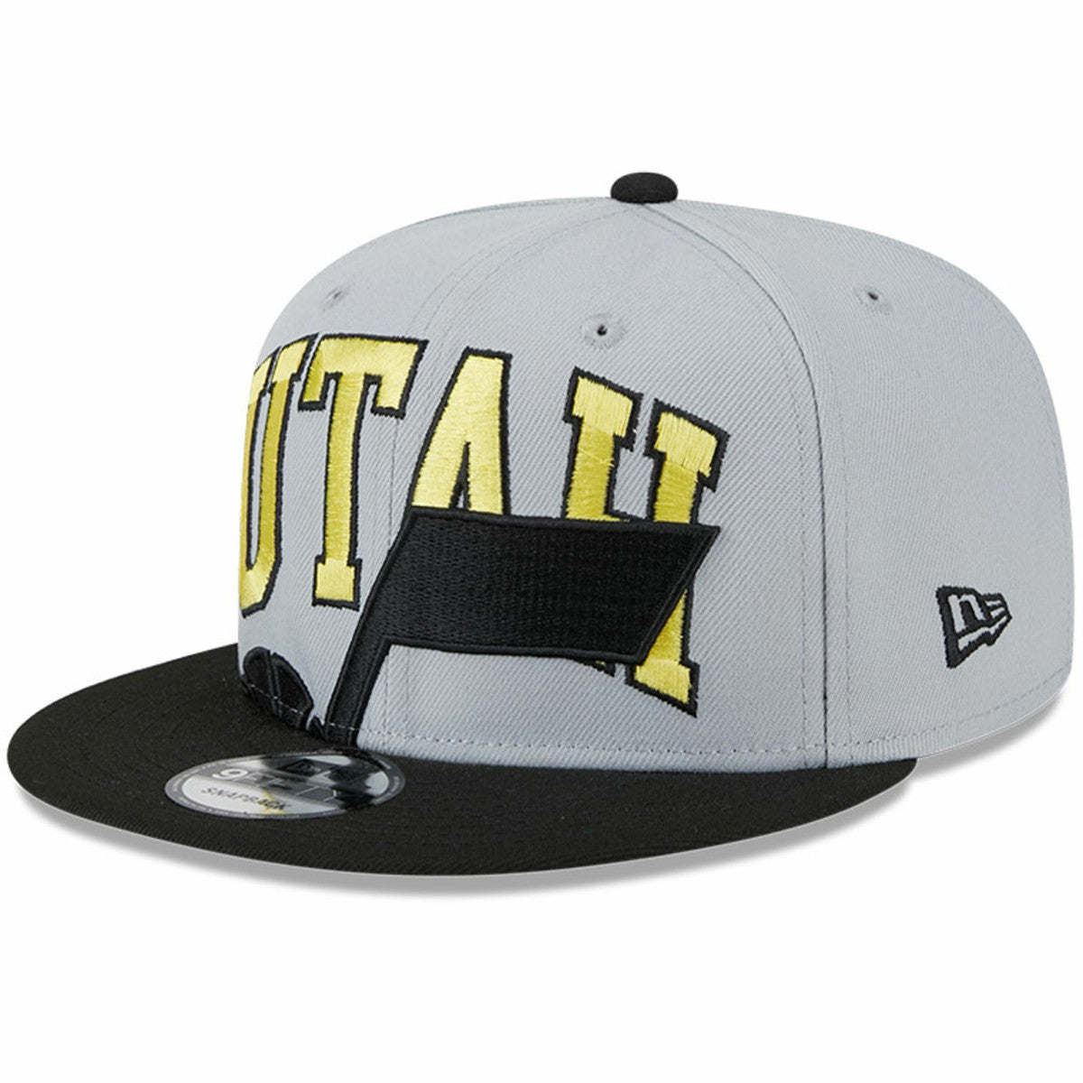 Utah Jazz Tip-Off Two-Tone 9FIFTY Snapback Hat Gray/Black