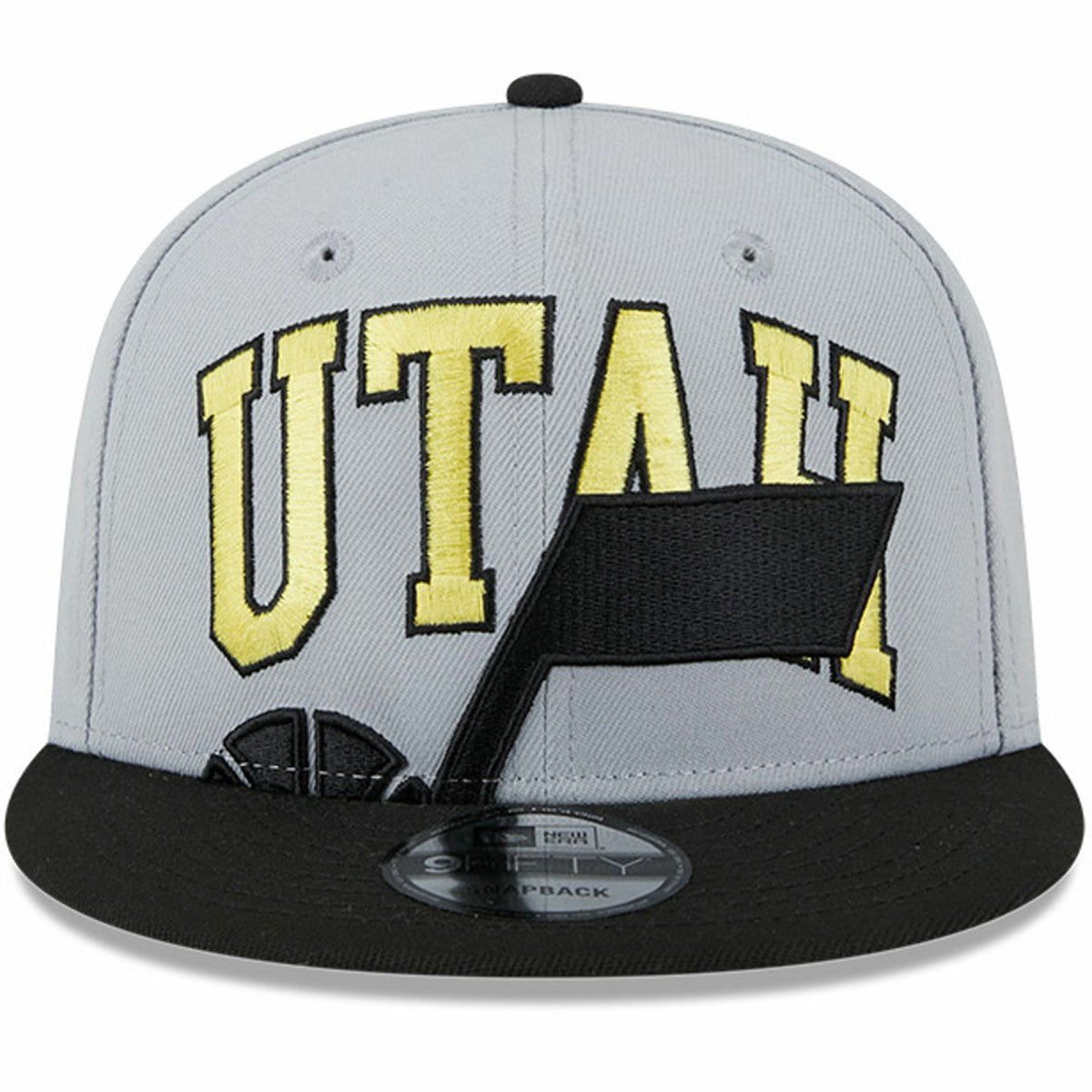 Utah Jazz Tip-Off Two-Tone 9FIFTY Snapback Hat Gray/Black