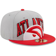 Atlanta Hawks Tip-Off Two-Tone 59FIFTY Fitted Hat Gray/Red