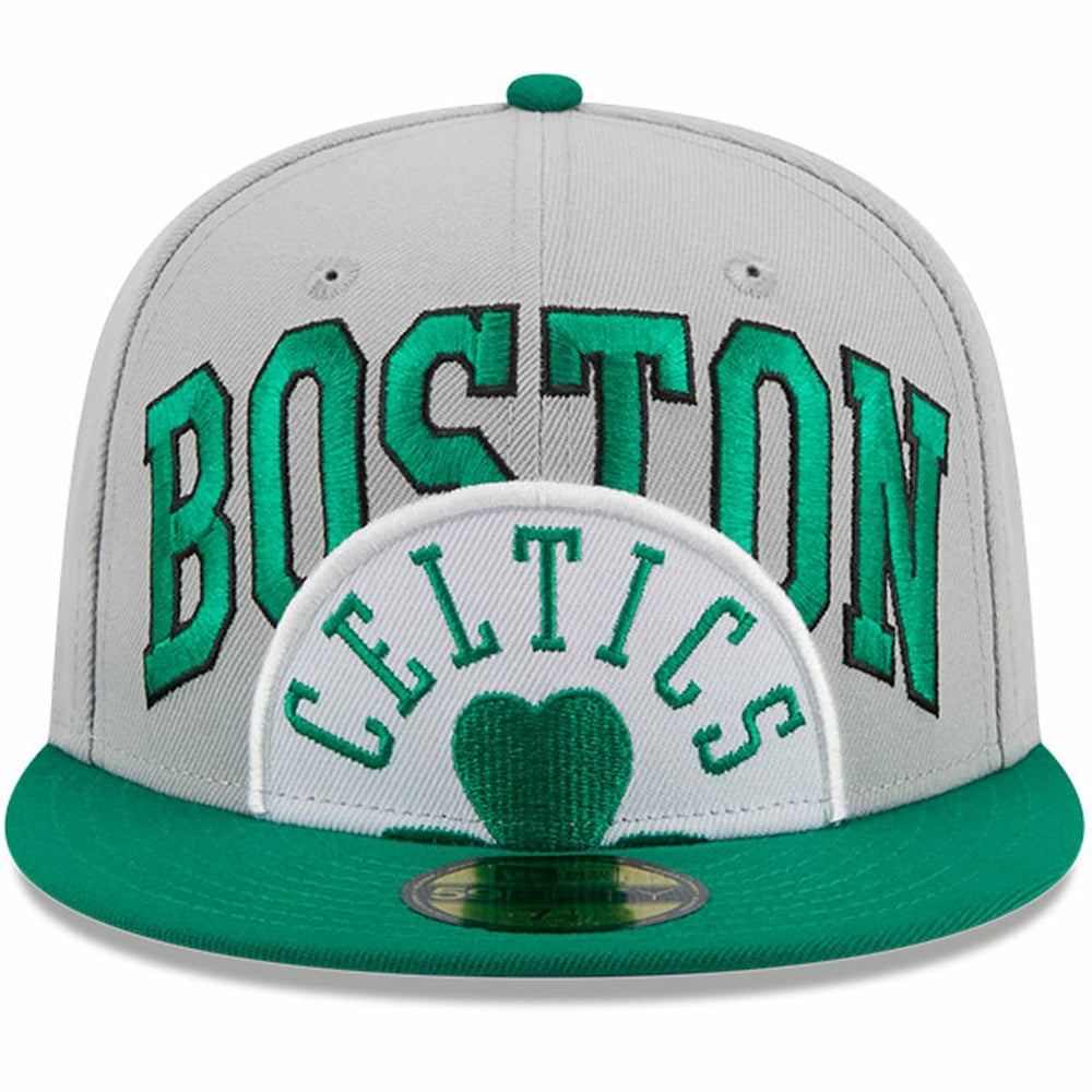 Boston Celtics Tip-Off Two-Tone 59FIFTY Fitted Hat Gray/Kelly Green