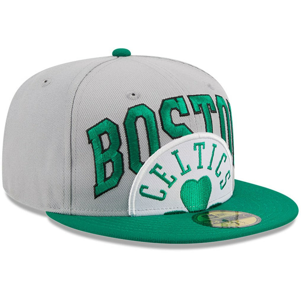 Boston Celtics Tip-Off Two-Tone 59FIFTY Fitted Hat Gray/Kelly Green