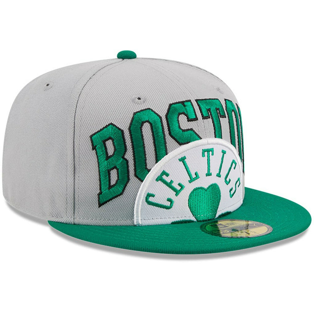 Boston Celtics Tip-Off Two-Tone 59FIFTY Fitted Hat Gray/Kelly Green