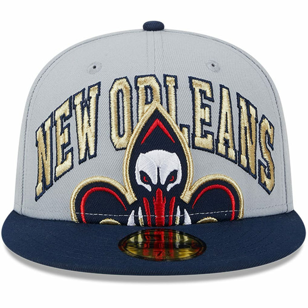 New Orleans Pelicans Tip-Off Two-Tone 59FIFTY Fitted Hat Gray/Navy