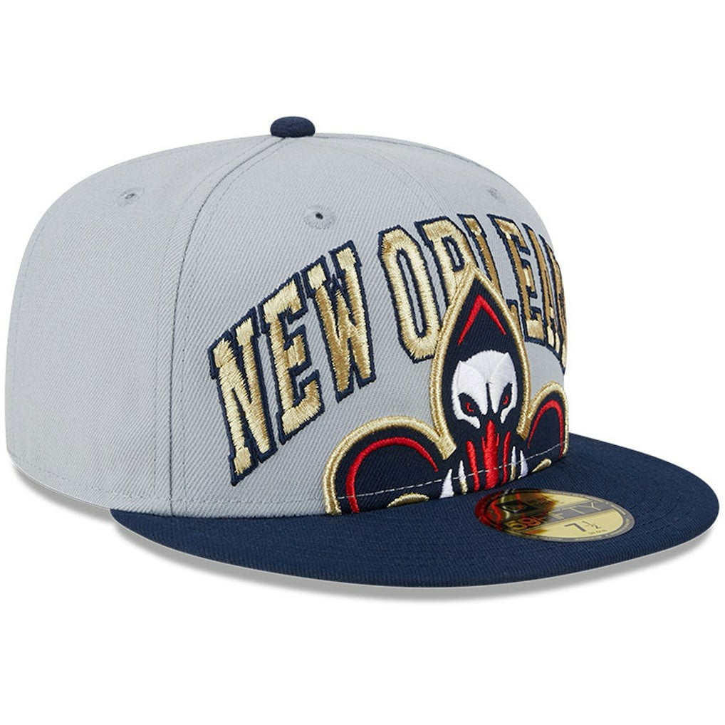 New Orleans Pelicans Tip-Off Two-Tone 59FIFTY Fitted Hat Gray/Navy