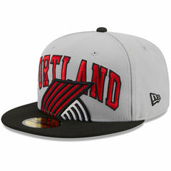 Portland Trail Blazers Tip-Off Two-Tone 59FIFTY Fitted Hat Gray/Black