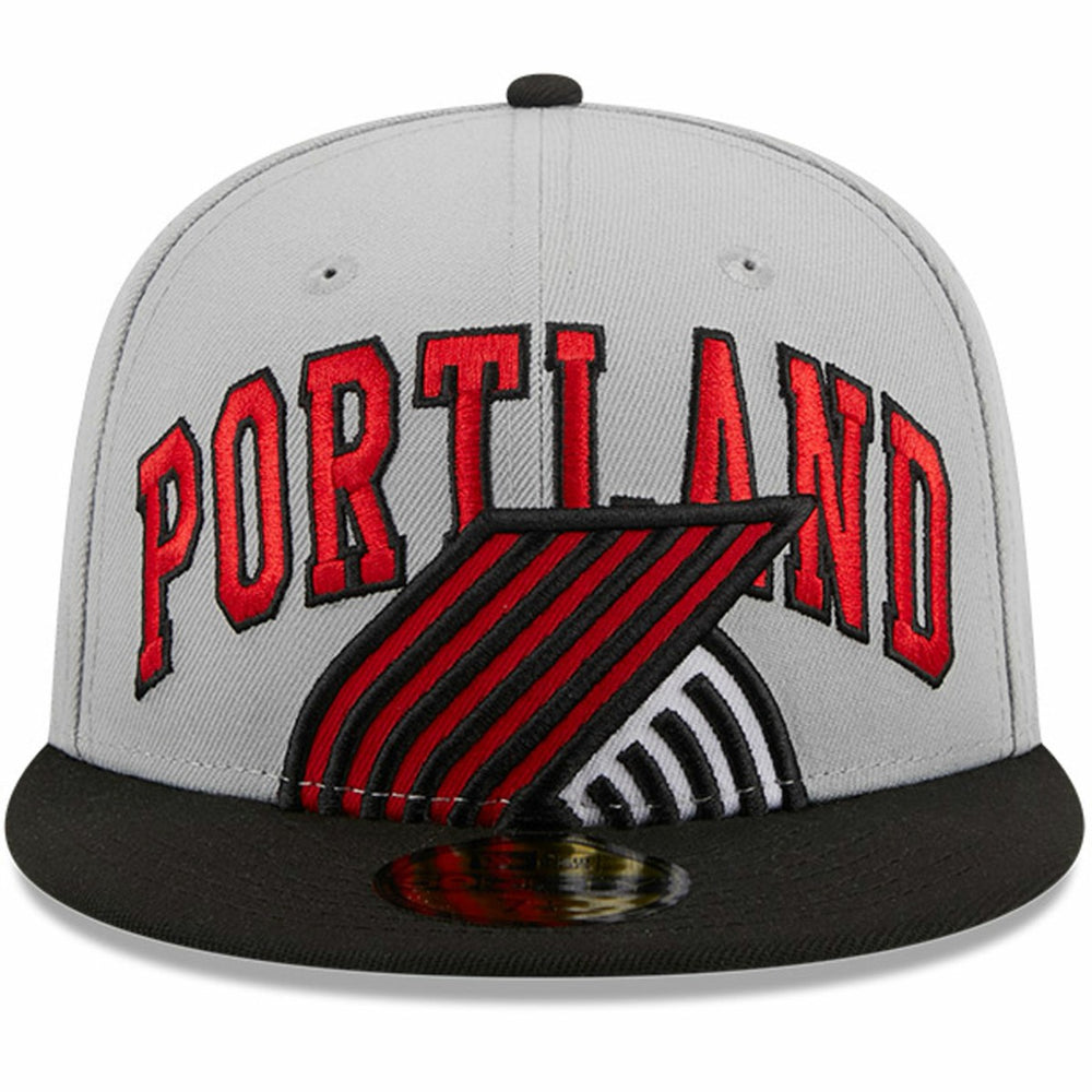 Portland Trail Blazers Tip-Off Two-Tone 59FIFTY Fitted Hat Gray/Black