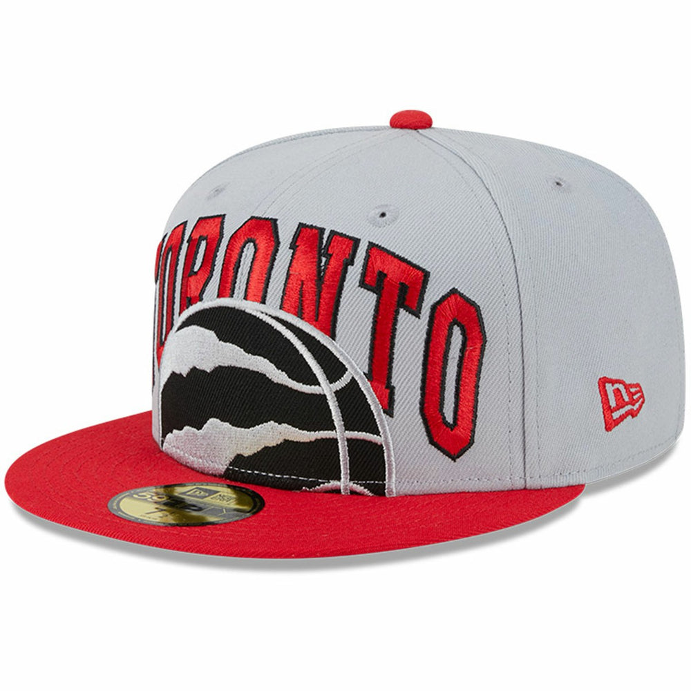 Toronto Raptors Tip-Off Two-Tone 59FIFTY Fitted Hat Gray/Red