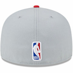 Toronto Raptors Tip-Off Two-Tone 59FIFTY Fitted Hat Gray/Red