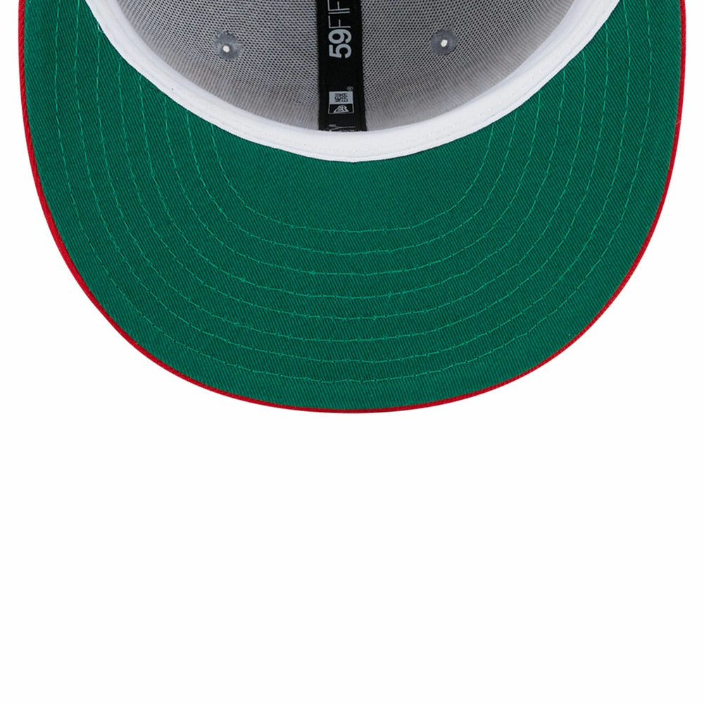 Toronto Raptors Tip-Off Two-Tone 59FIFTY Fitted Hat Gray/Red