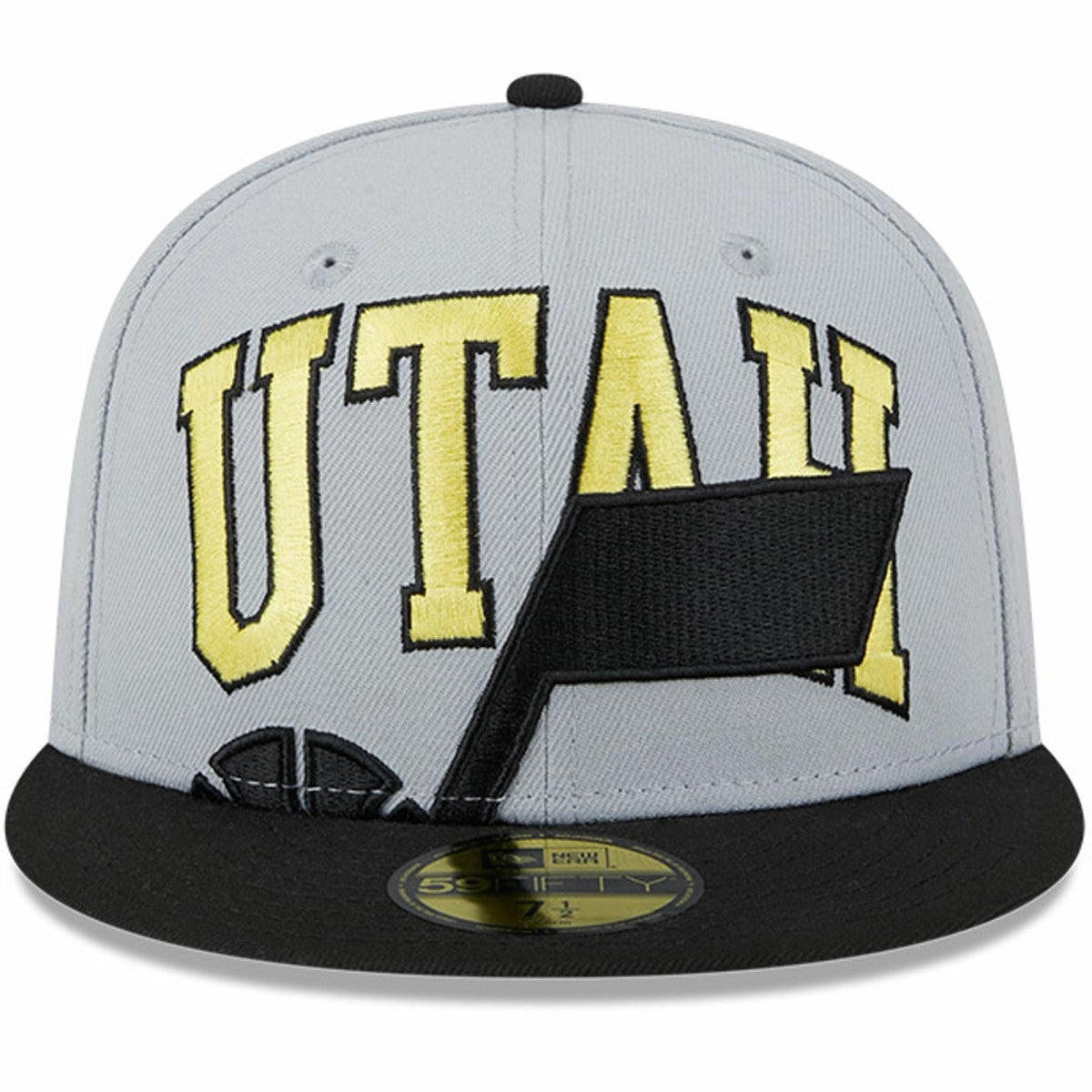 Utah Jazz Tip-Off Two-Tone 59FIFTY Fitted Hat Gray/Black