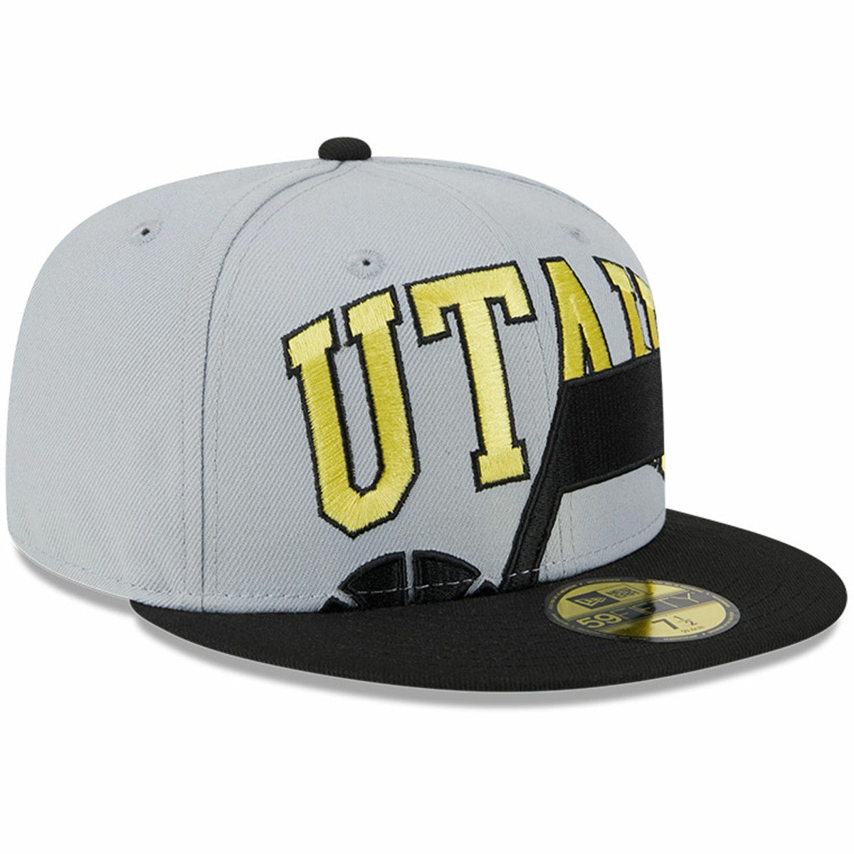 Utah Jazz Tip-Off Two-Tone 59FIFTY Fitted Hat Gray/Black