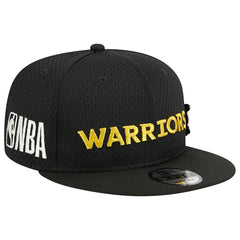 Golden State Warriors Post-Up Pin Mesh 9FIFTY Snapback Hat Black