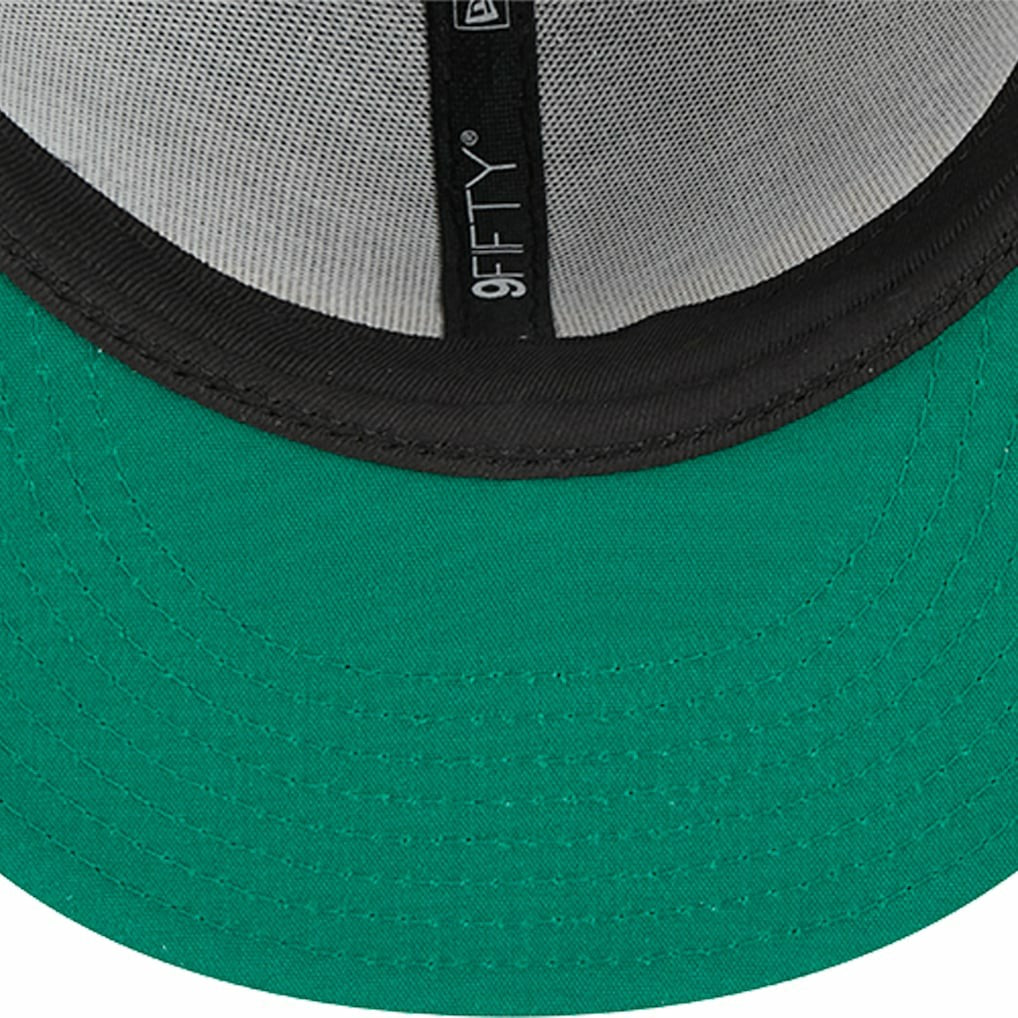 Golden State Warriors Post-Up Pin Mesh 9FIFTY Snapback Hat Black