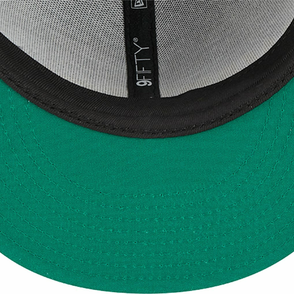 Golden State Warriors Post-Up Pin Mesh 9FIFTY Snapback Hat Black