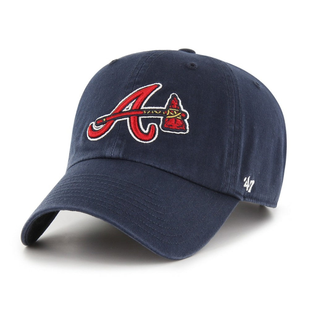 Atlanta Braves '47 Clean Up Adjustable Hat - Navy Hats