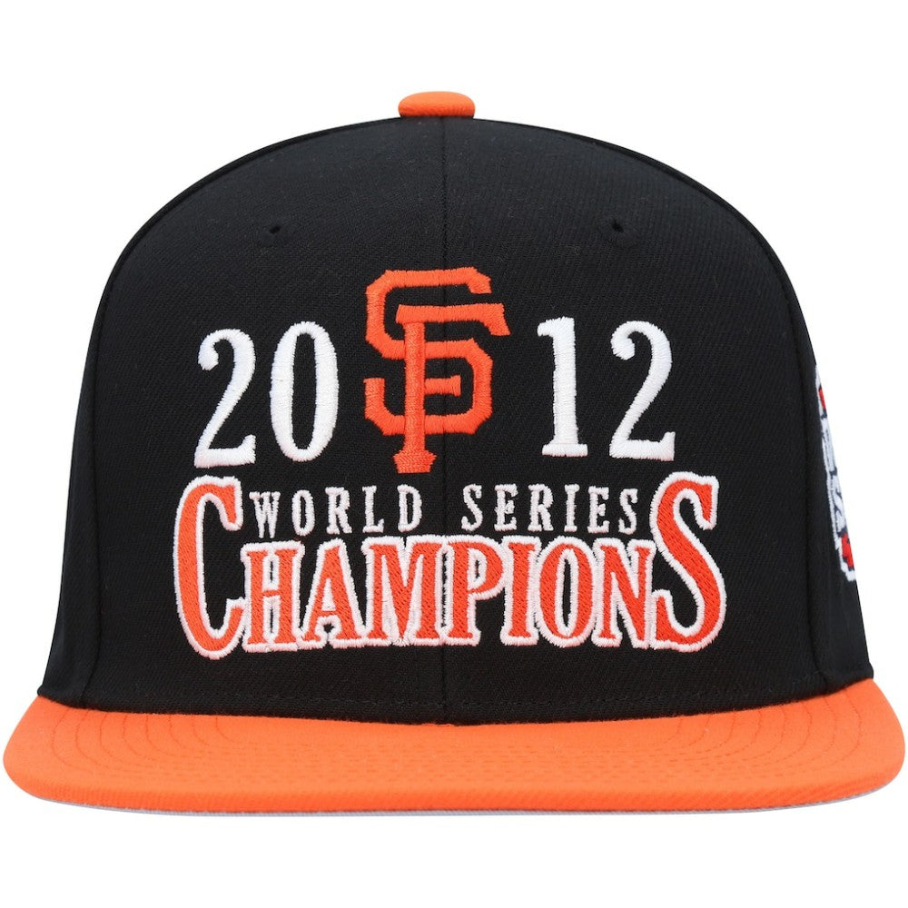 San Francisco Giants Mitchell & Ness World Series Champs Snapback Hat - Black Hats