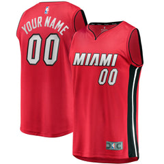 Miami Heat Fast Break Custom Jersey Red Statement Edition