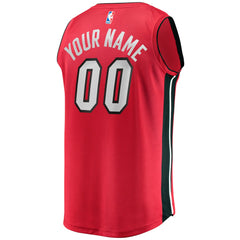 Miami Heat Fast Break Custom Jersey Red Statement Edition