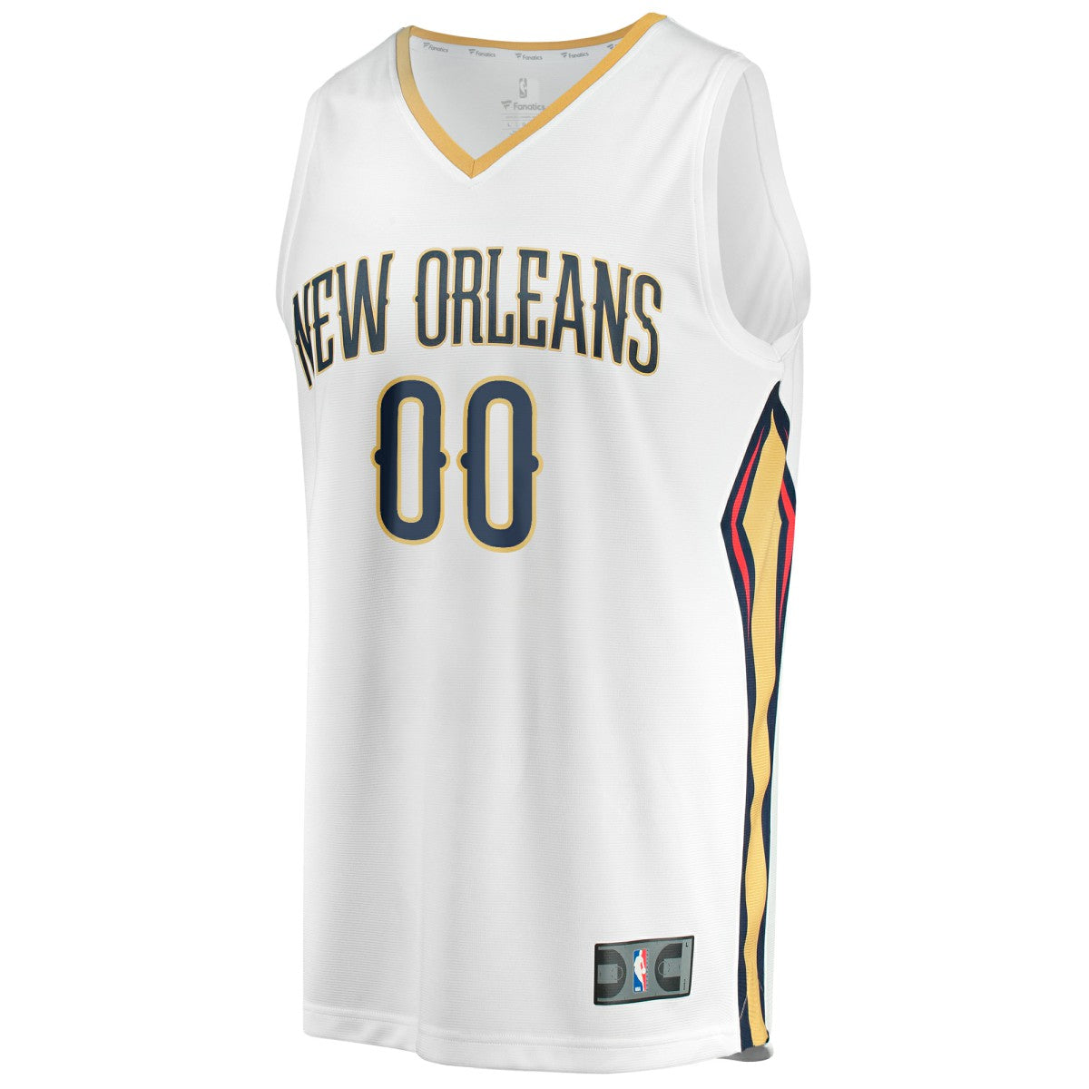 New Orleans Pelicans Youth Fast Break Replica Custom Jersey Association Edition White
