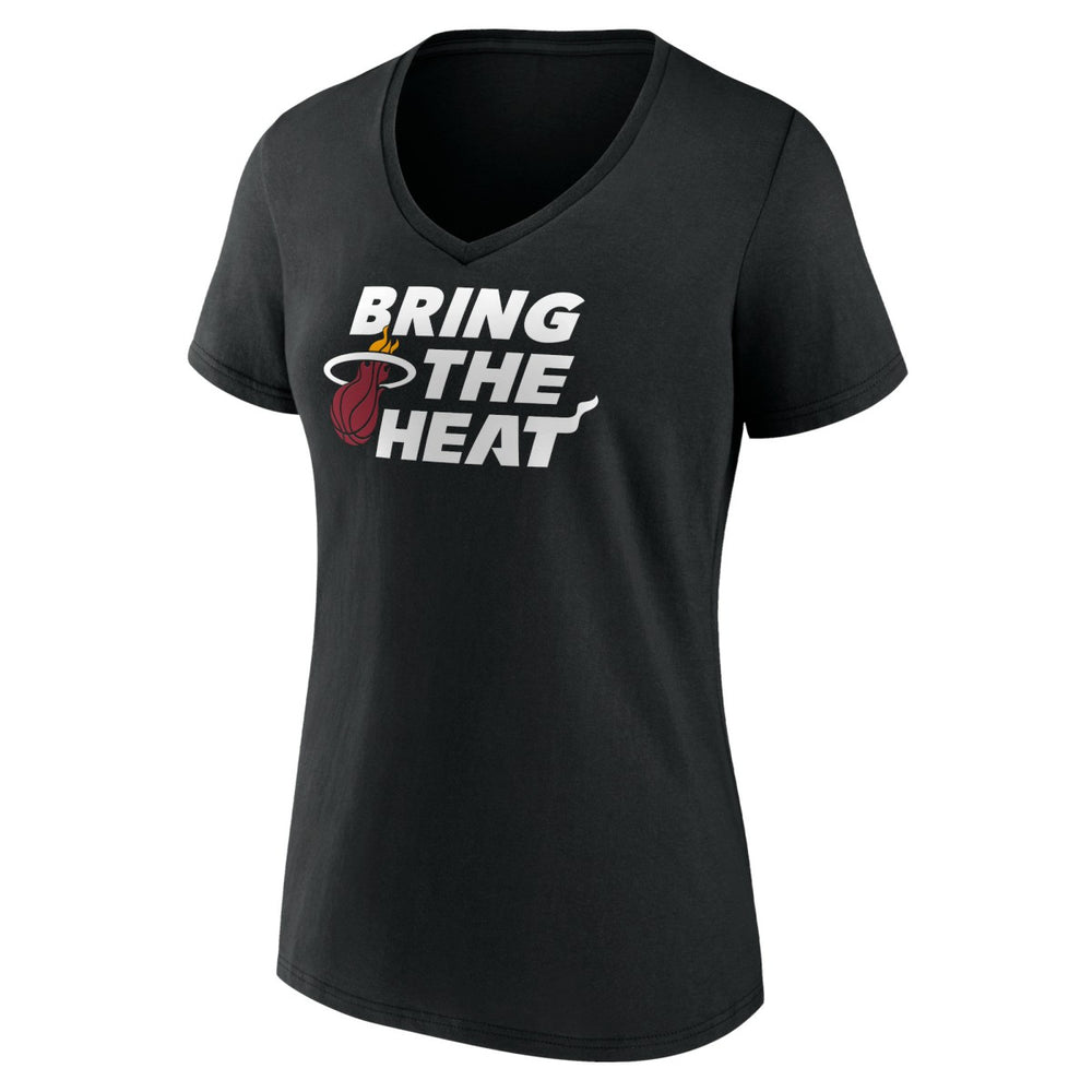 Miami Heat Women's Team Pride V-Neck T-Shirt Black