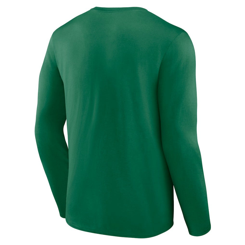 Boston Celtics Announcer Long Sleeve T-Shirt Kelly Green