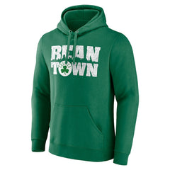 Boston Celtics Announcer Pullover Hoodie Kelly Green