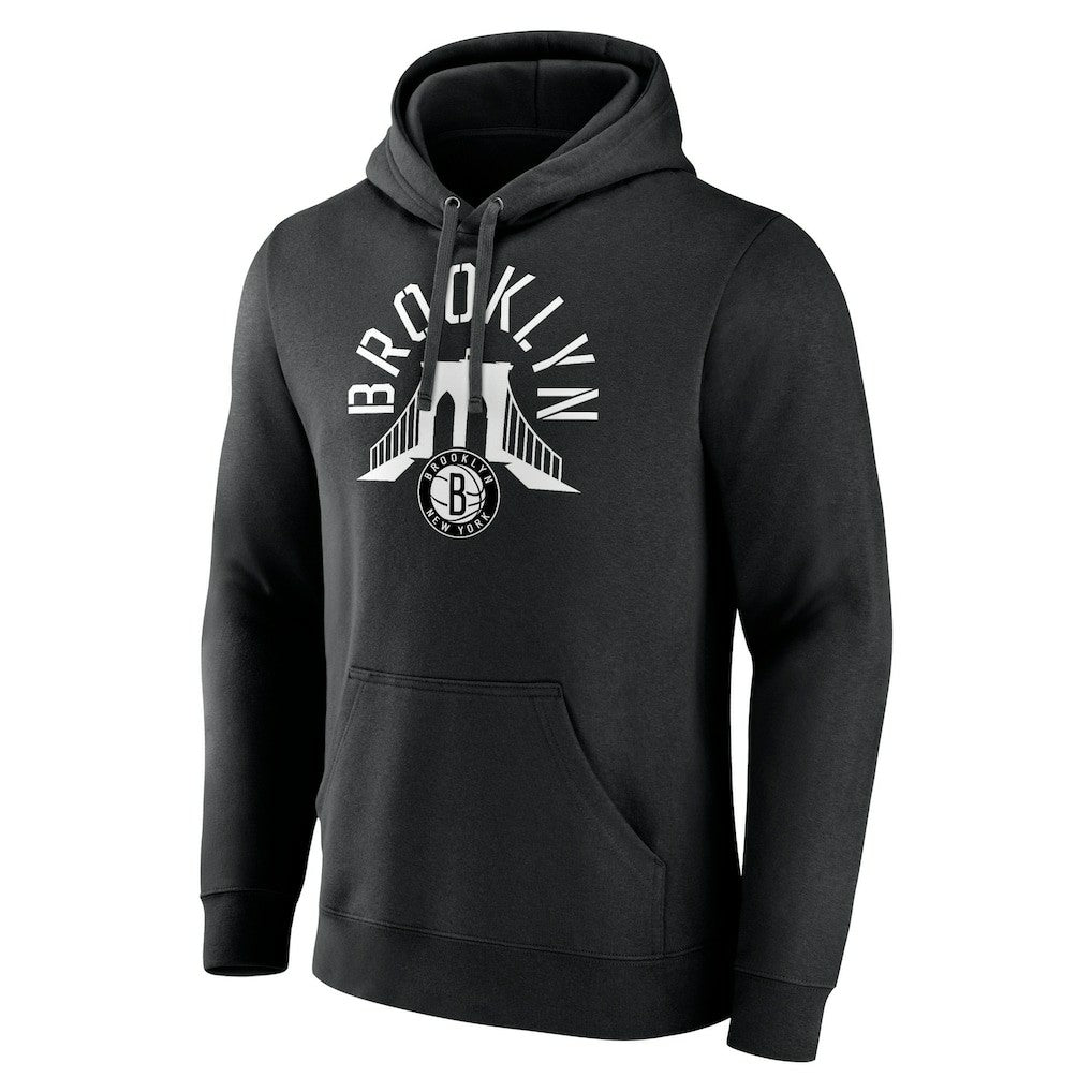 Brooklyn Nets Announcer Pullover Hoodie Black