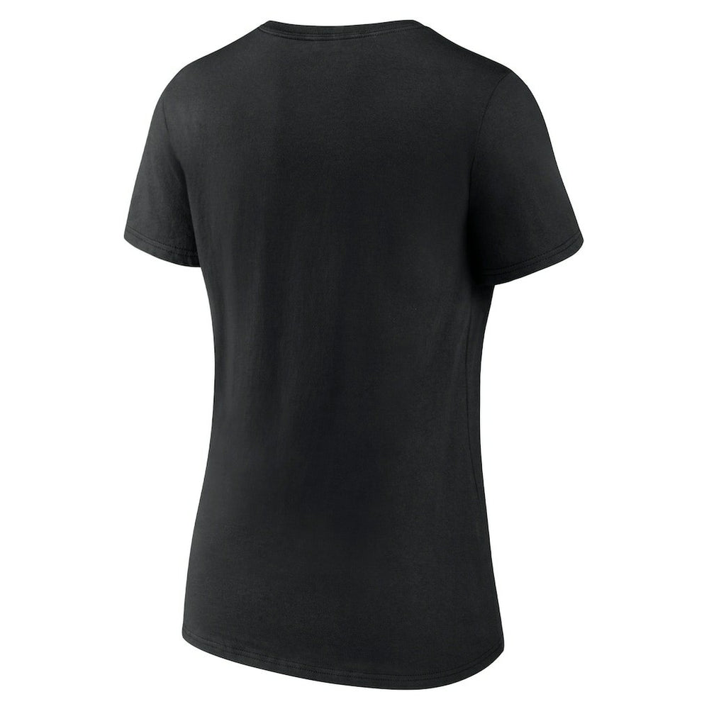 Chicago Bulls Women's Announcer V-Neck T-Shirt Black