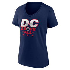 Washington Wizards Women's Announcer V-Neck T-Shirt Navy
