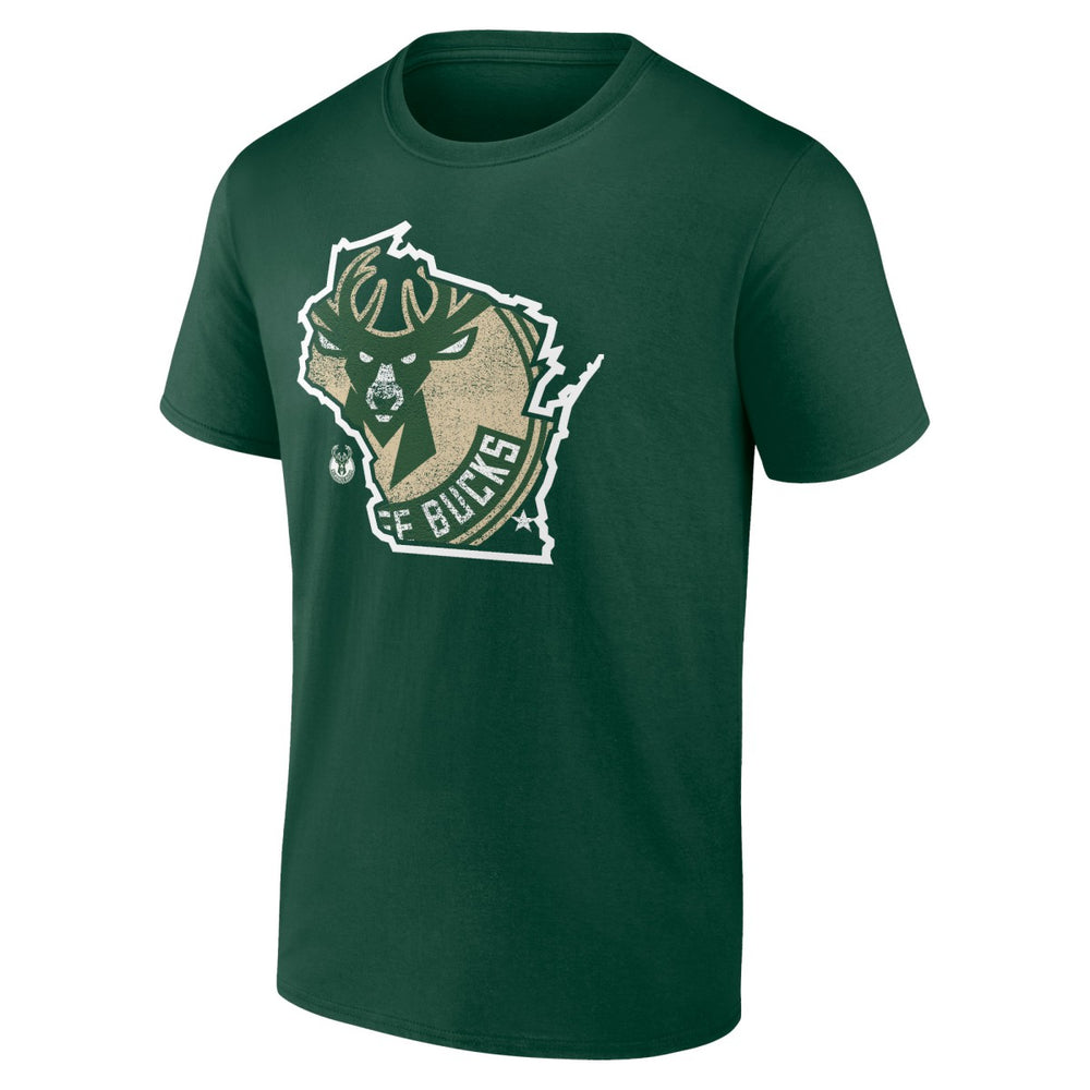 Milwaukee Bucks Huddle T-Shirt Hunter Green