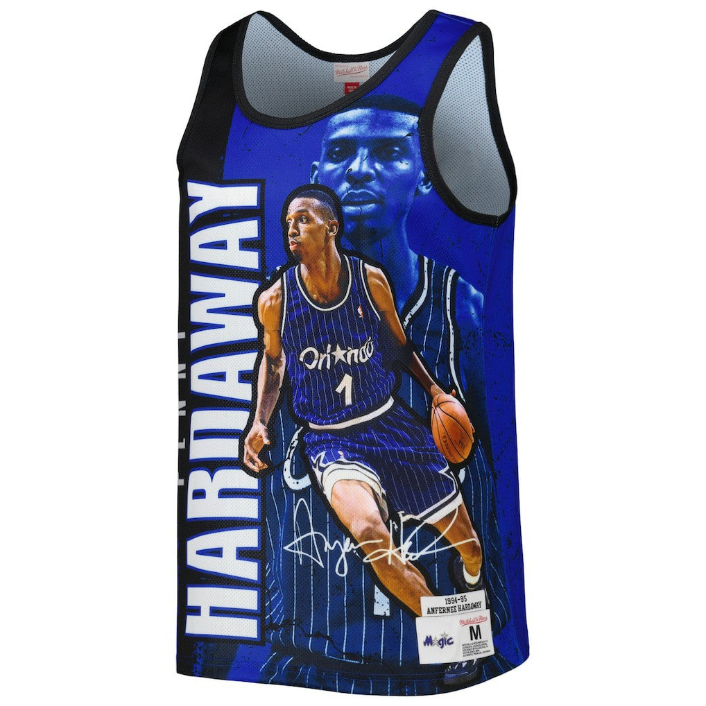 Penny Hardaway Orlando Magic 1994-95 Hardwood Classics Player Burst Tank Top Blue
