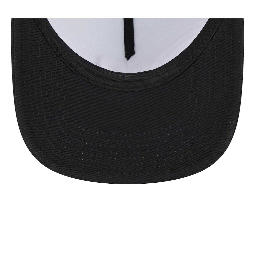 Las Vegas Raiders New Era Banger 9FIFTY Trucker Snapback Hat White/Black