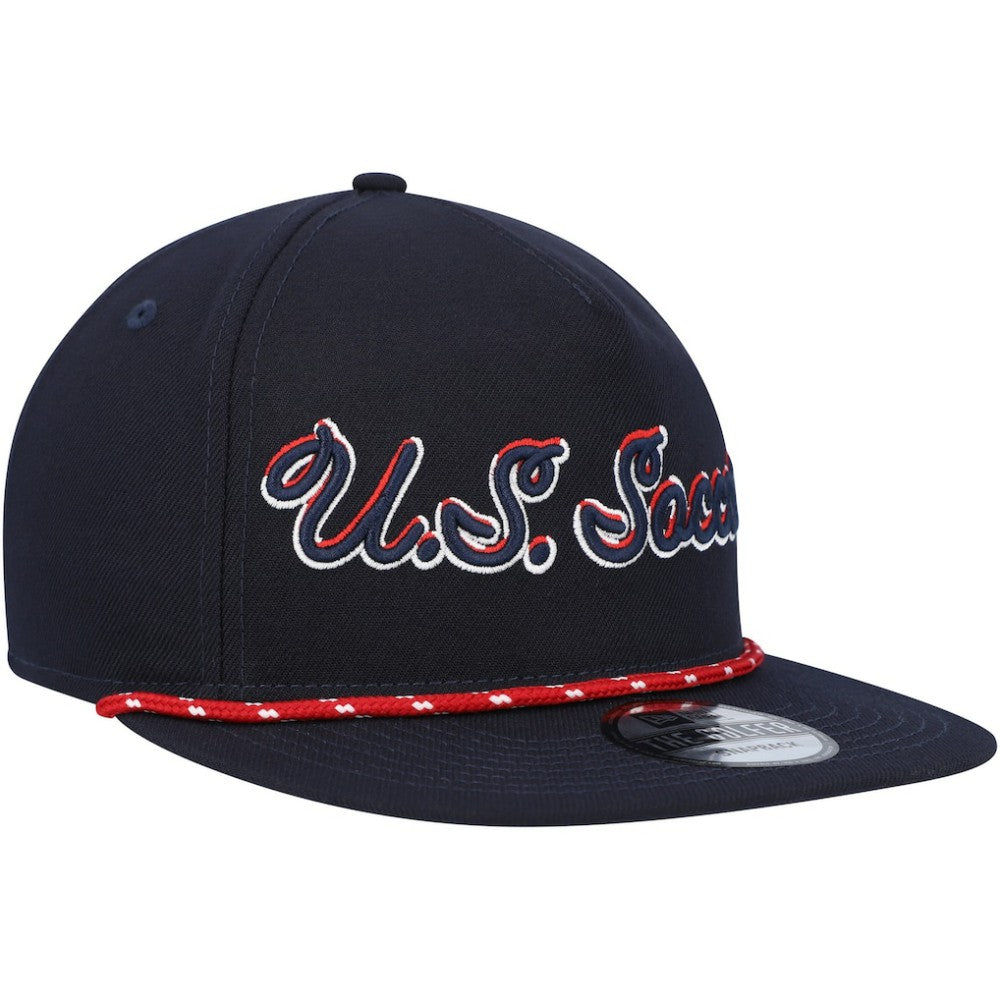 USMNT New Era Script Golfer Adjustable Hat Navy