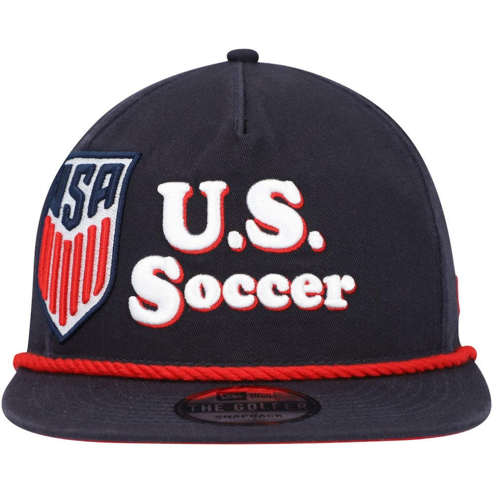 USMNT New Era Heritage The Golfer Snapback Hat Navy