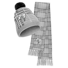 Tampa Bay Buccaneers WEAR by Erin Andrews Women's Plaid Knit Hat with Pom & Scarf Set
