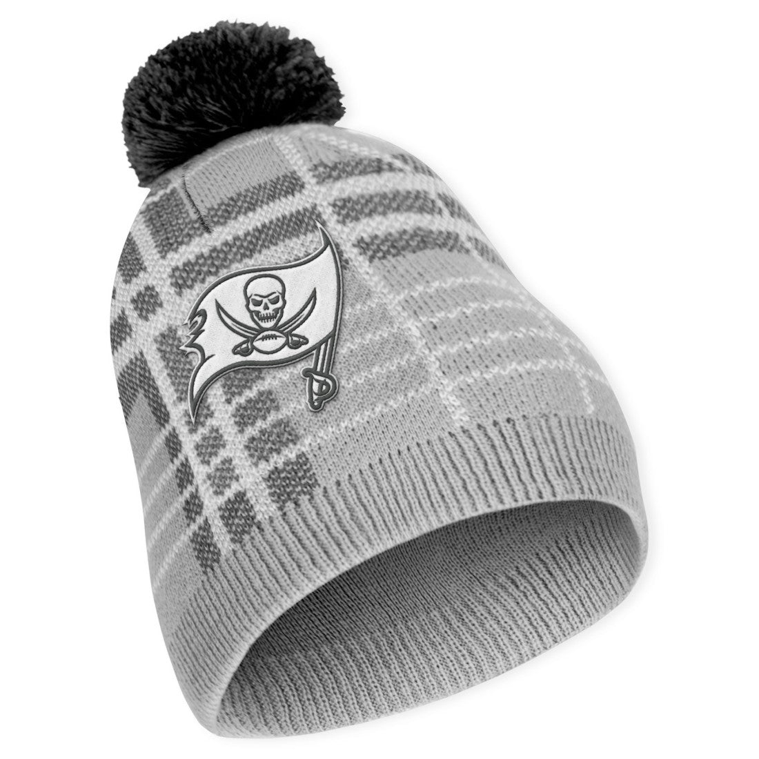 Tampa Bay Buccaneers WEAR by Erin Andrews Women's Plaid Knit Hat with Pom & Scarf Set
