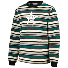 Houston Astros PLEASURES Ballpark Long Sleeve T-Shirt - Cream/Green T-shirts