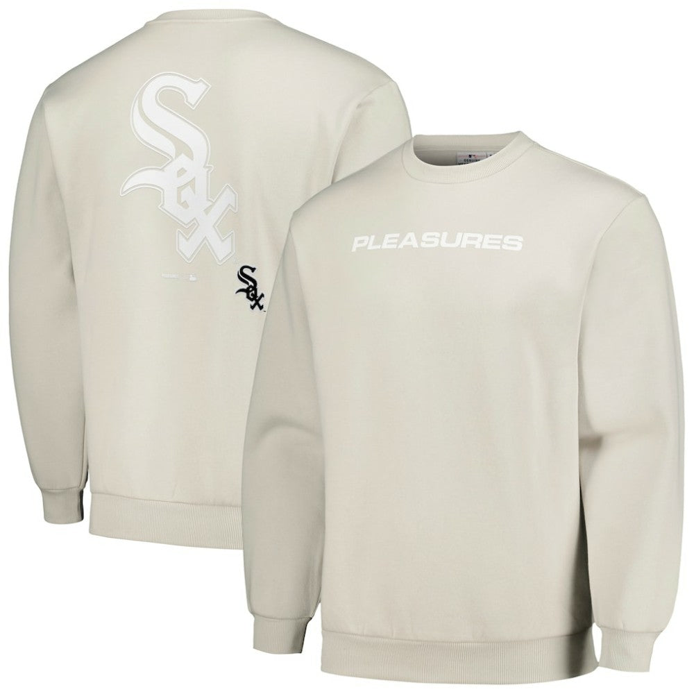 Chicago White Sox PLEASURES Ballpark Pullover Sweatshirt - Gray Pullover