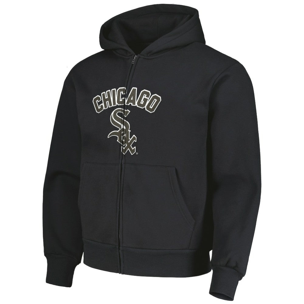 Chicago White Sox PLEASURES Opening Day Full-Zip Hoodie - Black Hoodies