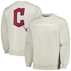 Cleveland Guardians PLEASURES Ballpark Pullover Sweatshirt - Gray Pullover