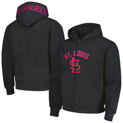St. Louis Cardinals PLEASURES Opening Day Full-Zip Hoodie - Black Hoodies