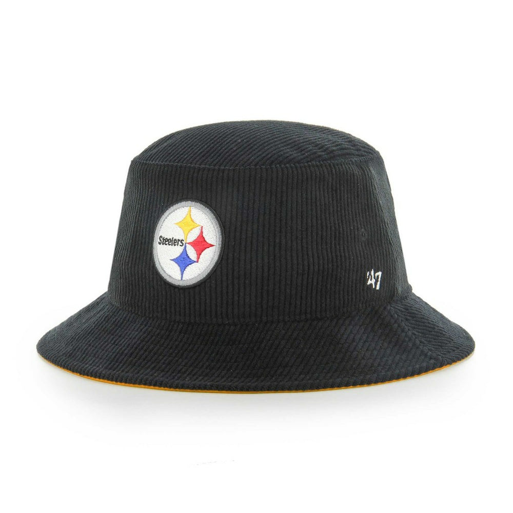 Pittsburgh Steelers '47 Thick Cord Bucket Hat Black
