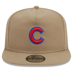 Chicago Cubs New Era Golfer Adjustable Hat - Khaki Hats