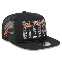 San Francisco Giants New Era  Street Team A-Frame Trucker 9FIFTY Snapback Hat - Black Hats