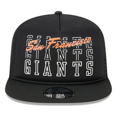 San Francisco Giants New Era  Street Team A-Frame Trucker 9FIFTY Snapback Hat - Black Hats