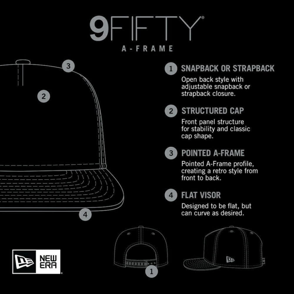 San Francisco Giants New Era  Street Team A-Frame Trucker 9FIFTY Snapback Hat - Black Hats